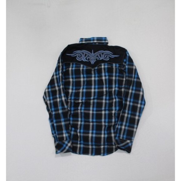 Rock 47 By Wrangler Men Shirt Button Down Pearl Snap Size Small - Picture 4 of 8